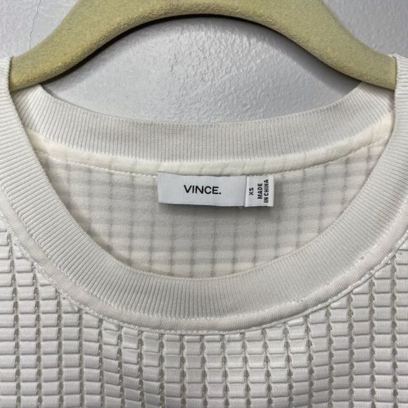 Vince Silk Mesh Overlay Top - Picture 7 of 10